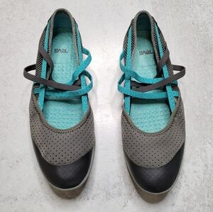 Teva Hydro Life Slip-on Water Swim Hike Outdoor Shoe Grey Blue Sz 6